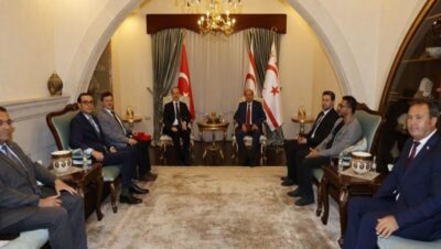 Cumhurbaşkanı Ersin Tatar, Yunus Emre Enstitüsü başkanı ve beraberindeki heyeti kabul etti.