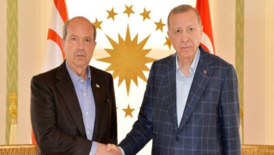 Cumhurbaşkanı Ersin Tatar, Türkiye Cumhuriyeti Cumhurbaşkanı Recep Tayyip Erdoğan ile Vahdettin Köşkü’nde bir araya geldi