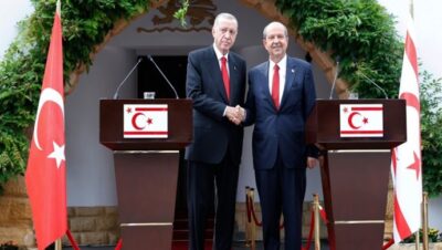 Cumhurbaşkanı Ersin Tatar, Türkiye Cumhuriyeti Cumhurbaşkanı Recep Tayyip Erdoğan ile ortak basın toplantısı düzenledi