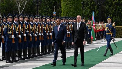 Kongo Devlet Başkanı Denis Sassu-Nguesso’yu resmi karşılama töreni gerçekleşti